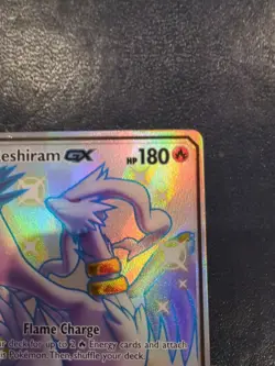 Pokemon TCG Reshiram GX Hidden Fates Shiny Vault Holo Rare Card SV51/SV94 - Image 3