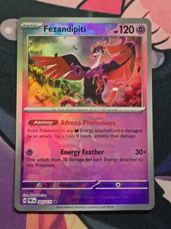 Pokemon Fezandipiti (45/378) Prismatic Evolutions NM HOLO- Master Ball Pattern - Image 1
