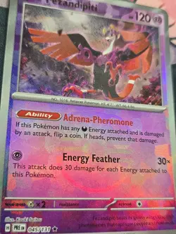 Pokemon Fezandipiti (45/378) Prismatic Evolutions NM HOLO- Master Ball Pattern - Image 2