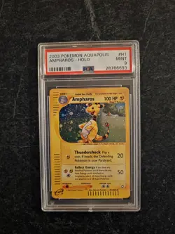 Pokemon Ampharos E-Reader H1/H32 Aquapolis Holo Rare MINT PSA 9 - Image 1