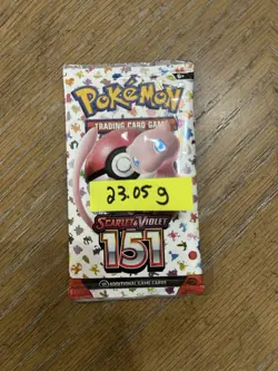 Heavy 23.05g Pokemon 151 Booster Pack 🔥🔥 Weighed Factory Sealed New SEALED - Image 2