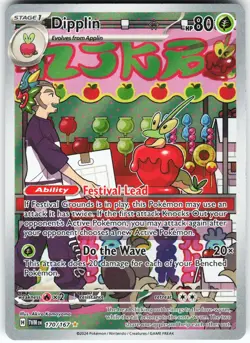 Dipplin 170/167 Pokemon SV06: Twilight Masquerade Illustration Rare NM - Image 1