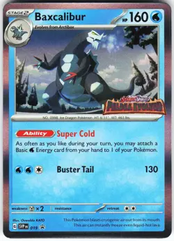 Baxcalibur - (Prerelease) 019 Pokemon SV: Scarlet & Violet Promo Cards Promo NM - Image 1