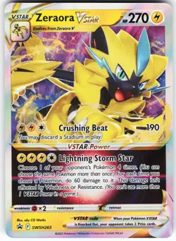 Zeraora VSTAR SWSH265 Pokemon SWSH: Sword & Shield Promo Cards Promo NM - Image 1