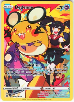 Dedenne TG07/TG30 Pokemon SWSH09: Brilliant Stars Trainer Gallery Ultra Rare NM - Image 1