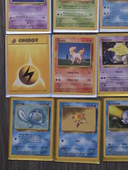 Pokemon Lot of 35 Base Set Cards 1999 Wizards Great VINTAGE Pikachu Meowth Rares - Image 5