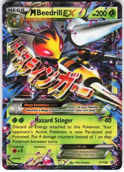 M Beedrill EX XY158 Pokemon XY Promos Promo NM - Image 1