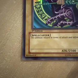 DARK MAGICIAN SDY-006 1ST EDITION ULTRA RARE VINTAGE YUGIOH TCG DECK CARD - Image 2