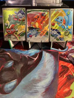 Pokemon TCG First Partner Illustration Collection Series 1 Kanto GEN 1 Starters - Image 1