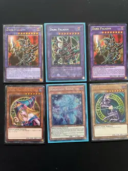 Konami Yu-Gi-Oh! Dark Paladin, Magician Girl, Souls 1st Ed 6 Cards Foil Lot - Image 1