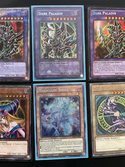 Konami Yu-Gi-Oh! Dark Paladin, Magician Girl, Souls 1st Ed 6 Cards Foil Lot - Image 3