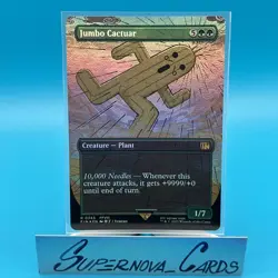 Jumbo Cactuar Borderless FOIL MTG FIN NM - Image 1