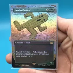 Jumbo Cactuar Borderless FOIL MTG FIN NM - Image 3