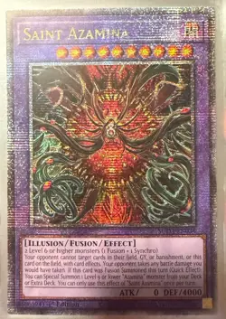 Yu-Gi-Oh! TCG Saint Azamina Illusion Fusion Effect Holo 1st Ed SUDA-EN036 - Image 1