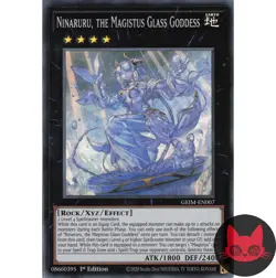 Yugioh Ninaruru, the Magistus Glass Goddess GEIM-EN007 Super Rare 1st Ed NM - Image 1