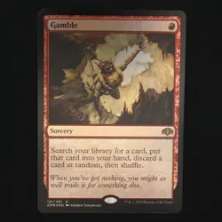 Gamble FOIL MTG Dominaria Remastered Rare 121 NM - Image 1