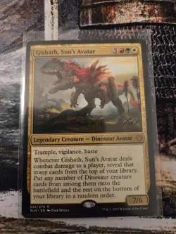 MTG magic - Gishath, Sun's Avatar - Ixalan - Light play - non foil eng x1 - Image 1