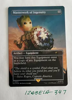 MTG Masterwork of Ingenuity RAINBOW FOIL Secret Lair x MARVEL #0863 NM/M - Image 1