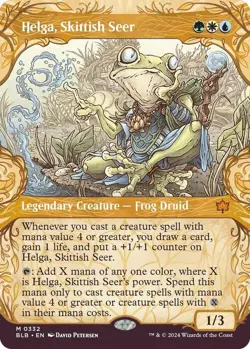MTG Bloomburrow SHOWCASE M Helga, Skittish Seer #0332 - Image 1