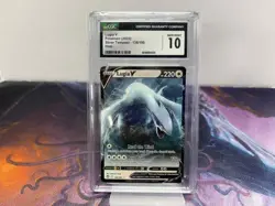 CGC 10 GEM MINT Lugia V 138/195 SWSH Silver Tempest Holo Ultra Rare Pokemon - Image 1