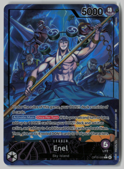 One Piece Enel OP15-058 Leader Alt Art - Adventure On Kami's Island English - Image 1