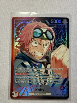 Koby OP11-001 Alt Art Leader (A Fist of Divine Speed) One Piece TCG - Image 1