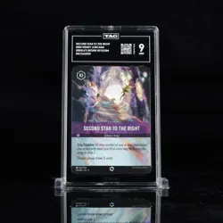 Disney Lorcana Second Star to the Right Enchanted Graded TAG 9 #210 - Image 1