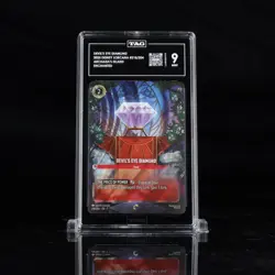 Disney Lorcana Devil's Eye Diamond Enchanted Graded TAG 9 #218 - Image 1