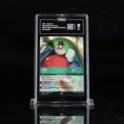 Disney Lorcana Pete Bad Guy Enchanted Graded TAG 9 #209 - Image 1