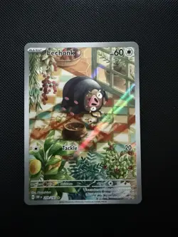 Pokemon TCG Lechonk Holo Illustration Rare Card 209/197 Obsidian Flames NM - Image 1