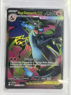 2025 Pokemon Phantasmal Flames Mega Charizard X ex Ultra Rare #109/094 PSA 10 - Image 2