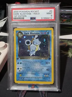 2000 Pokemon Rocket 1st Edition Dark Blastoise - Holo #3 PSA Mint 9 - Image 1
