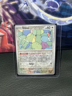 Ditto 132/165 Reverse Holo: Scarlet & Violet 151 Pokemon TCG Near Mint - Image 1