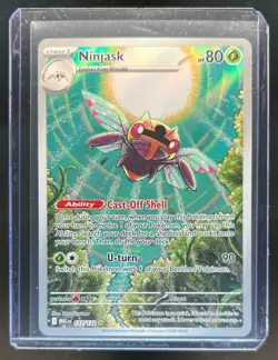 2025 Pokemon Mega Evolution Ninjask Illustration Rare #137/132 - Image 1