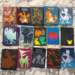 Pokemon Card Sleeves and Dividers Lot Of Over 250 Mixed - Image 2