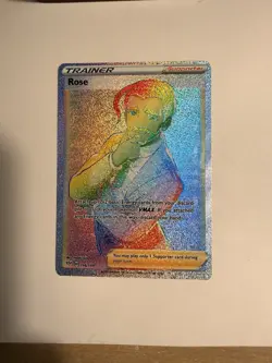 Pokemon TCG Rose Card Darkness Ablaze Secret Rainbow Rare 196/189 - Image 3
