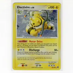 Pokemon TCG Electivire 025/132 DPP Secret Wonders Holo Rare Card EN-MP 2007 - Image 1