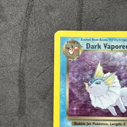 Dark Vaporeon 9/110 Legendary Collection Holo Rare 60 HP Pokemon Card 2002 - Image 2