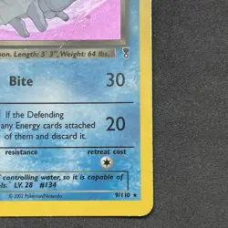 Dark Vaporeon 9/110 Legendary Collection Holo Rare 60 HP Pokemon Card 2002 - Image 5