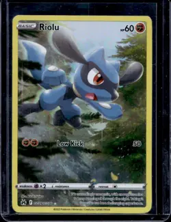2023 Pokemon SWSH Crown Zenith Riolu Galarian Gallery #GG26/GG70 - Image 1