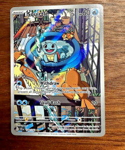 Squirtle Illustration Rare Pokemon Stellar Crown 148/142 - Image 1