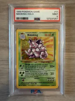 1999 Pokemon Nidoking PSA 9 Mint Holo #11 Base Set - Image 1