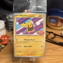 NEW! - Pokemon Pikachu Berkemeja Batik 154/SV-P Indonesia Journey Sealed Promo - Image 1