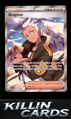 Drayton - 232/191 232/191 Pokemon Ultra Rare SV08: Surging Sparks Card NM - Image 1