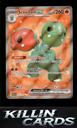 Scovillain ex - 216/191 216/191 Pokemon Ultra Rare SV08: Surging Sparks Card NM - Image 1