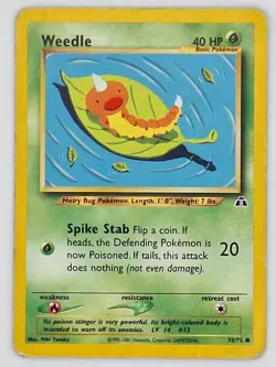 Weedle 70/75 Pokemon - Neo Discovery HP - Image 1