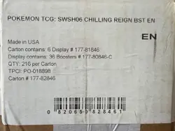 Pokemon TCG Sword & Shield Chilling Reign Booster 6-Box Case SEALED SWSH06 - Image 3