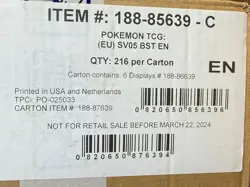 Pokemon TCG Scarlet & Violet SV05 Temporal Forces Booster Box Case SEALED - Image 3