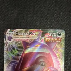 Pokemon Gengar VMAX 157/264 Swsh08 Fusion Strike Full Art Ultra Rare Holo Card - Image 2