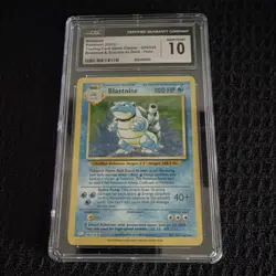 Pokemon CGC Gem Mint 10 Blastoise Trading Card Game Classic 2023 003/034 Holo - Image 1